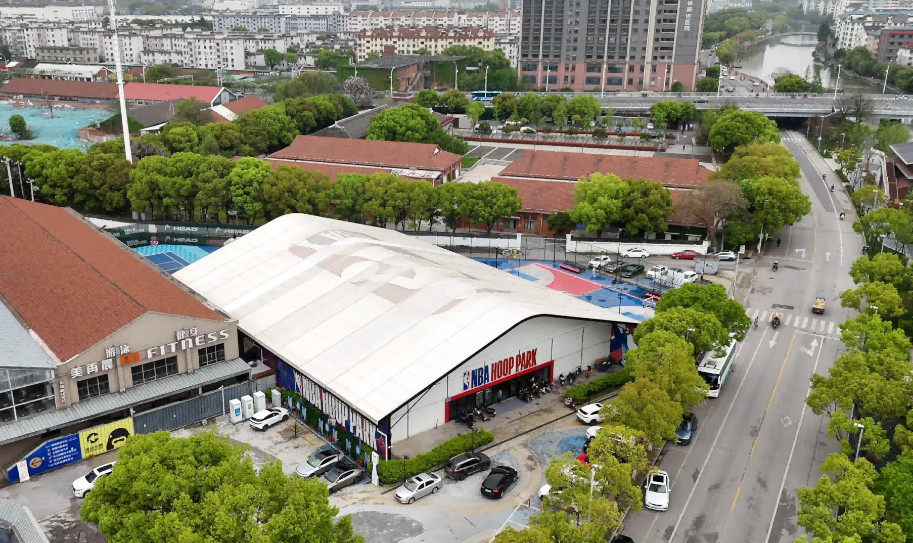 30m × 48m Arcum Basketball Tent
